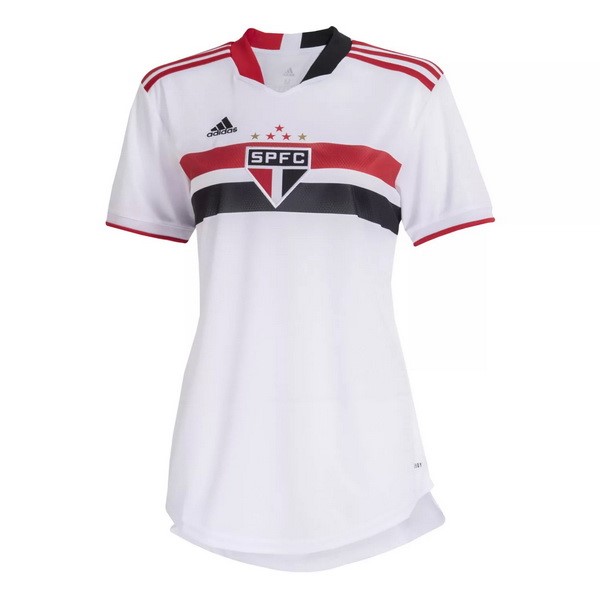 Camiseta São Paulo Replica Primera Ropa Mujer 2021/22 Blanco